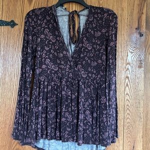 Soft & Sexy American Eagle Outfitters Pink and Purple Long Sleeve Top